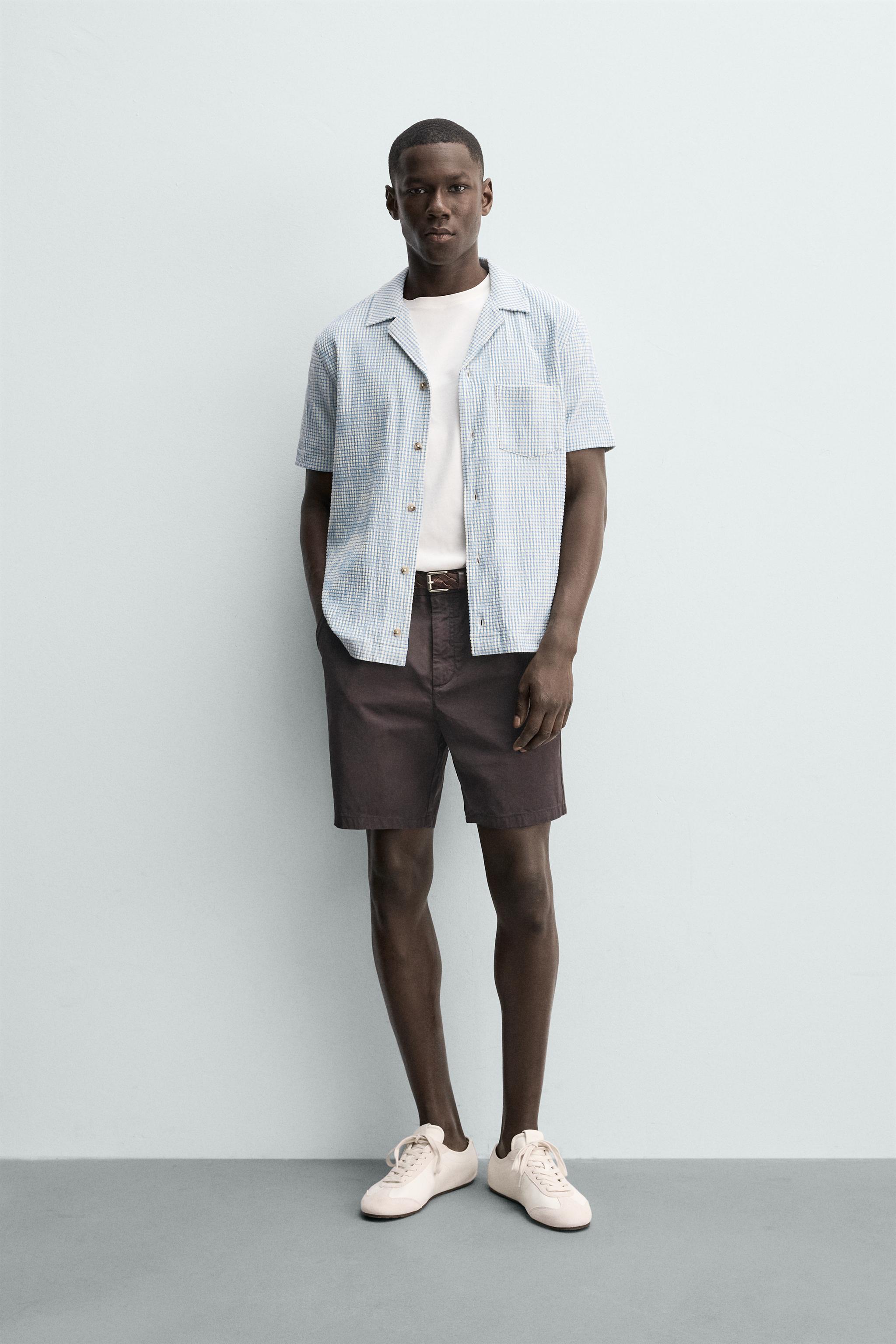CHEMISE REGULAR FIT SEERSUCKER